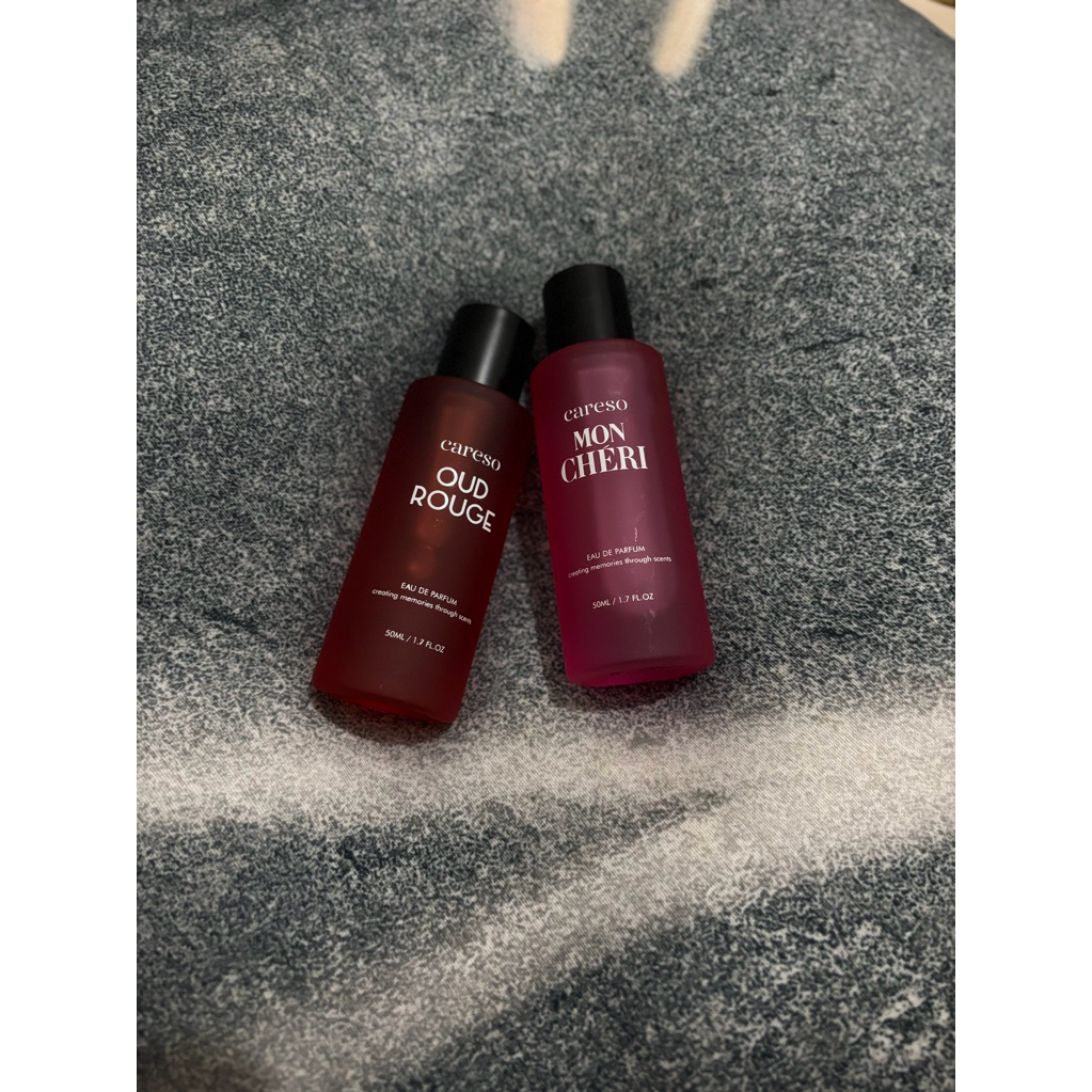 NEW - careso oud rouge, mon cheri, french linen & velvet rose 100 ml