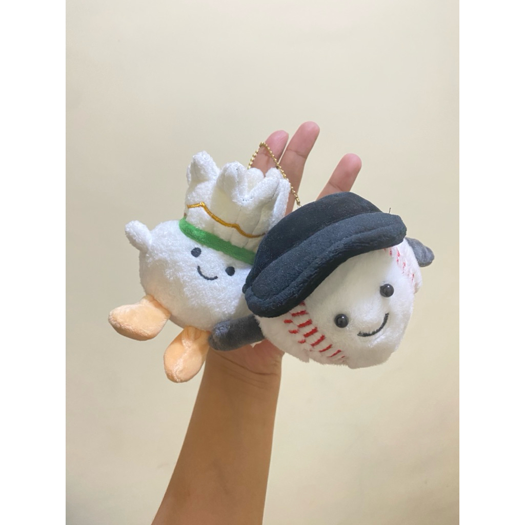 Boneka Gantungan Kunci Karakter Sport / Boneka Gantungan Kunci Kok / Boneka Gantungan Kunci Baseball