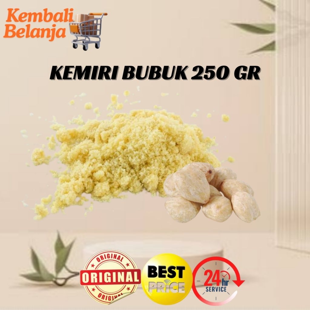 Kemiri Bubuk/ Miri Bubuk/ Candlenut Ground 250 Gram