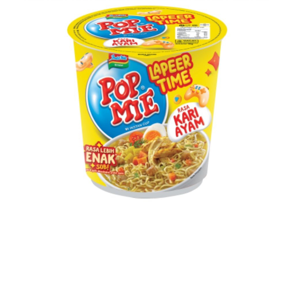 

Pop mie instant lapeer time kari ayam cup 75g