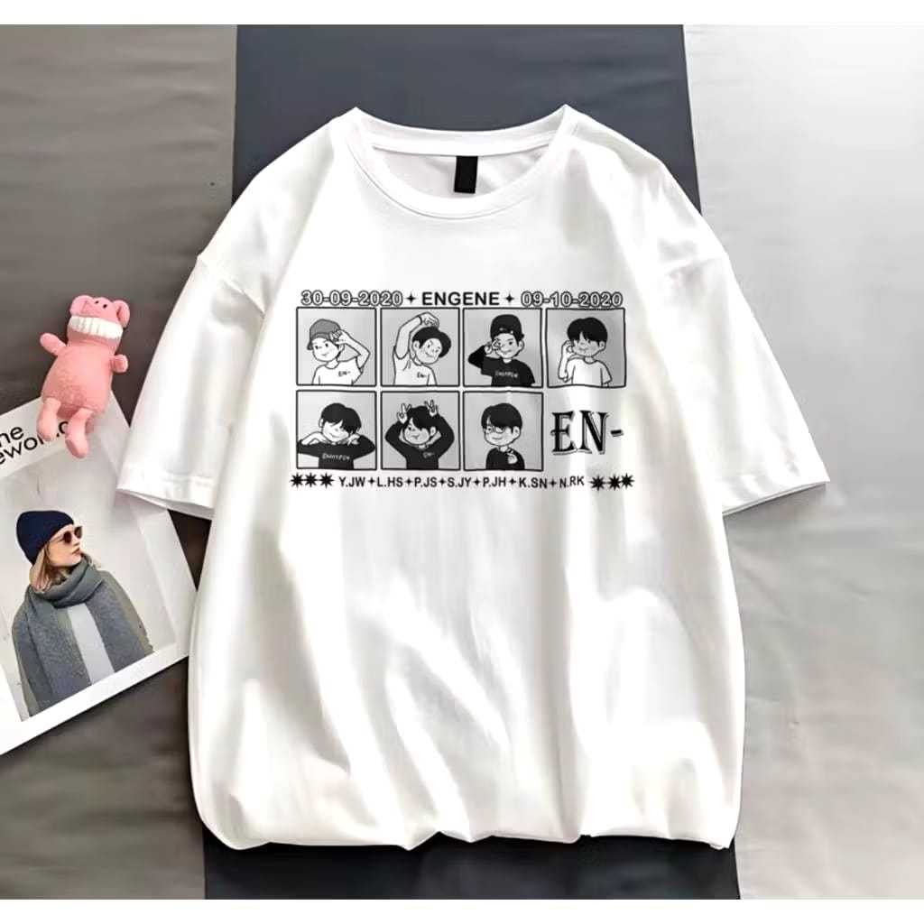 KAOS CHIBI Sunghoon ATASAN WANITA & PRIA KAOS KATUN COTTON COMBED KAOS HEESEUNG JAKE JAY PARK SUNGHO