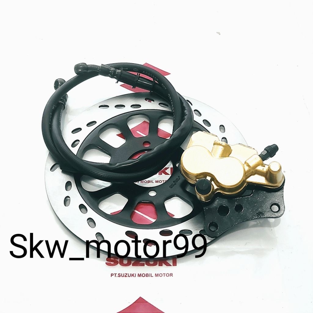 Piringan+Kaliper+Selang Rem Depan Suzuki Satria 2Tak,Tornado