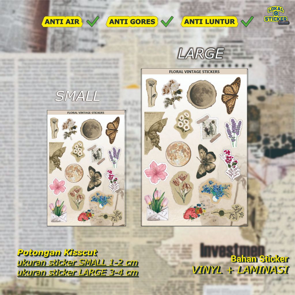 

Stiker BUNGA AESTHETIK Vinyl Premium – Sticker HP, Laptop, Helm, Motor, Anti Air, Awet, Keren