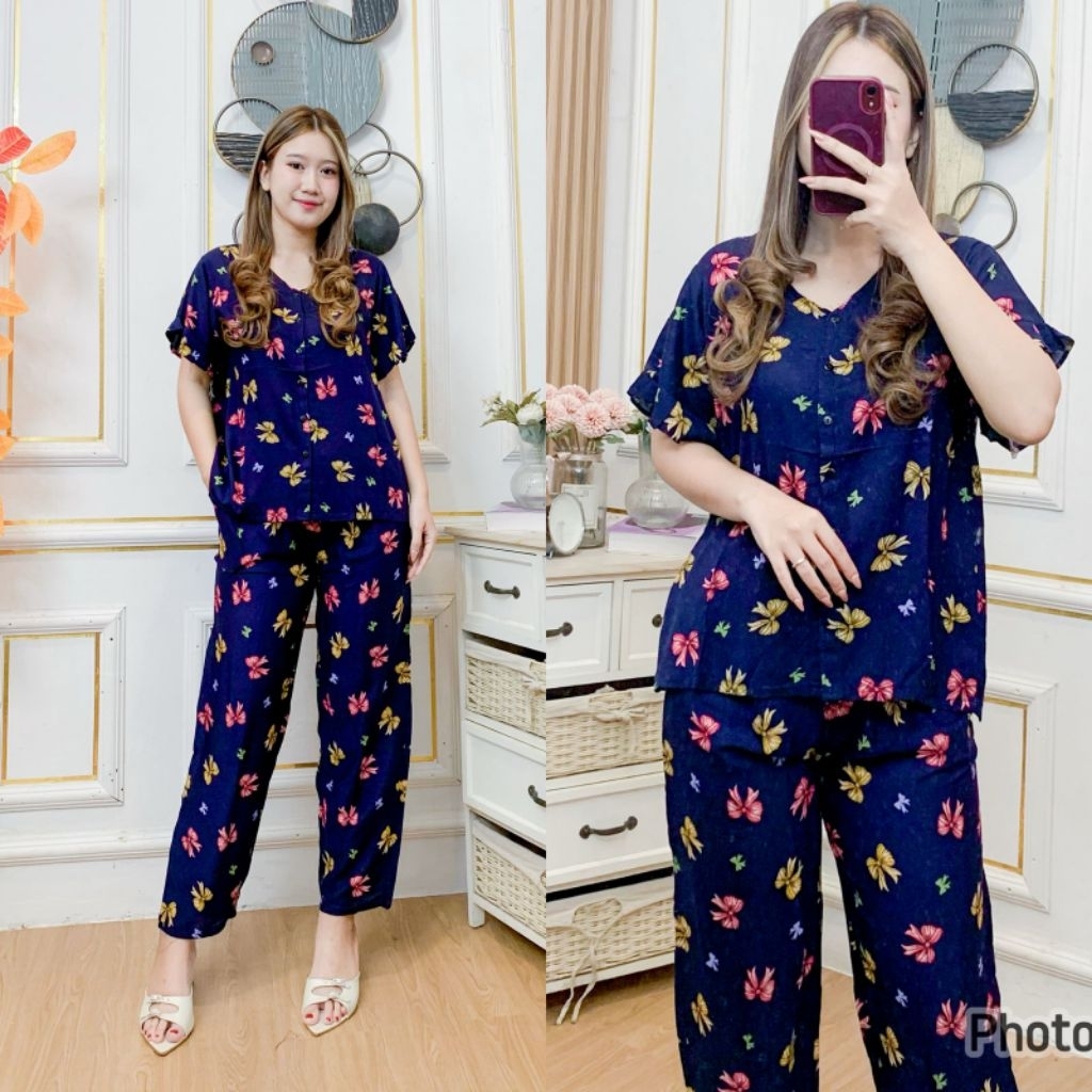 Setelan Vivian Celana Panjang // Daster bali // Daster rayon bali