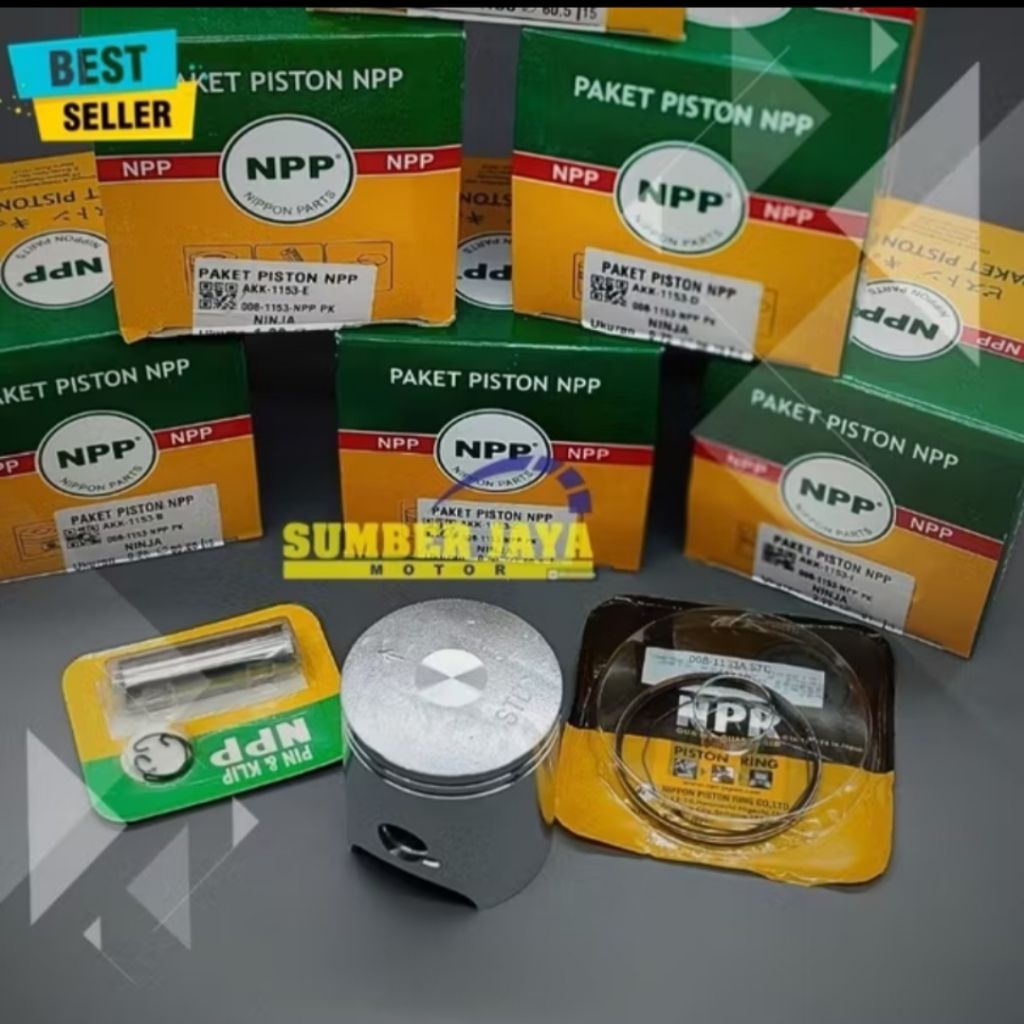 PISTON KIT NPP NINJA 2TAK NINJA R RR NINJA S SS STANDAR (OS STD) ORIGINAL NPP BERKUALITAS