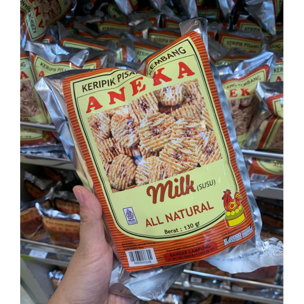 

Aneka Keripik Pisang Kembang 130gr Rasa Susu