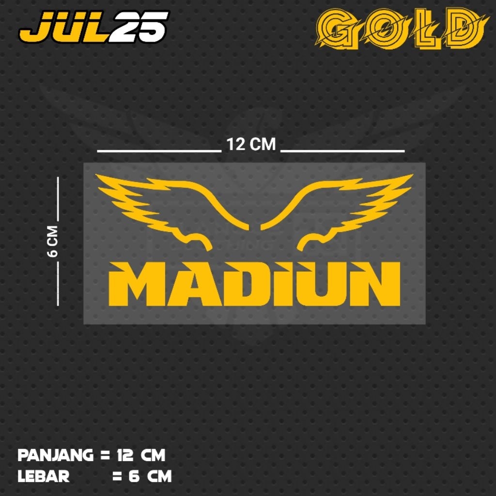 STIKER CUTTING TULISAN MADIUN / JUL25 JTR