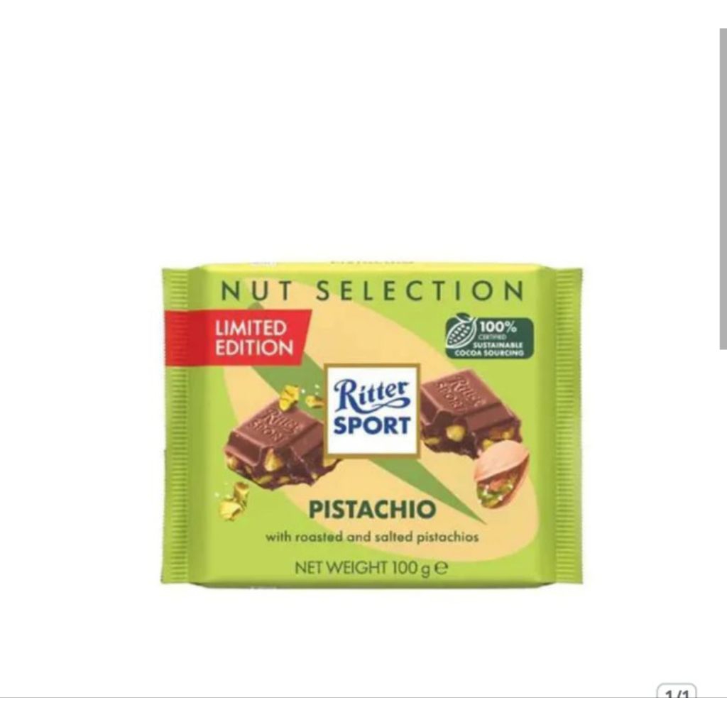 

ritter sport pistachio 100gr