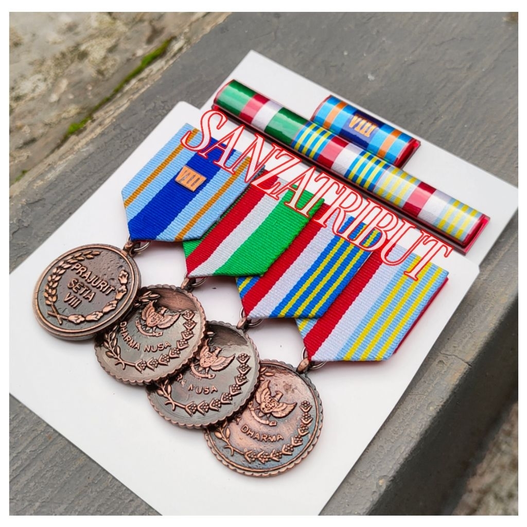 Satya Lencana PDH PDU TNI 8 Tahun Dharma Nusa Wira Nusa Wira Dharma Set Tanda Jasa Promo Terbaru