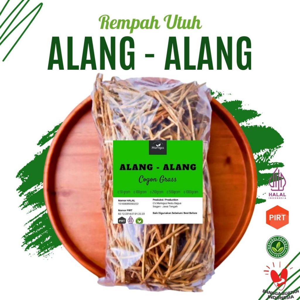 

Akar Alang - Alang Kering Herbal Rempah (500 GRAM)