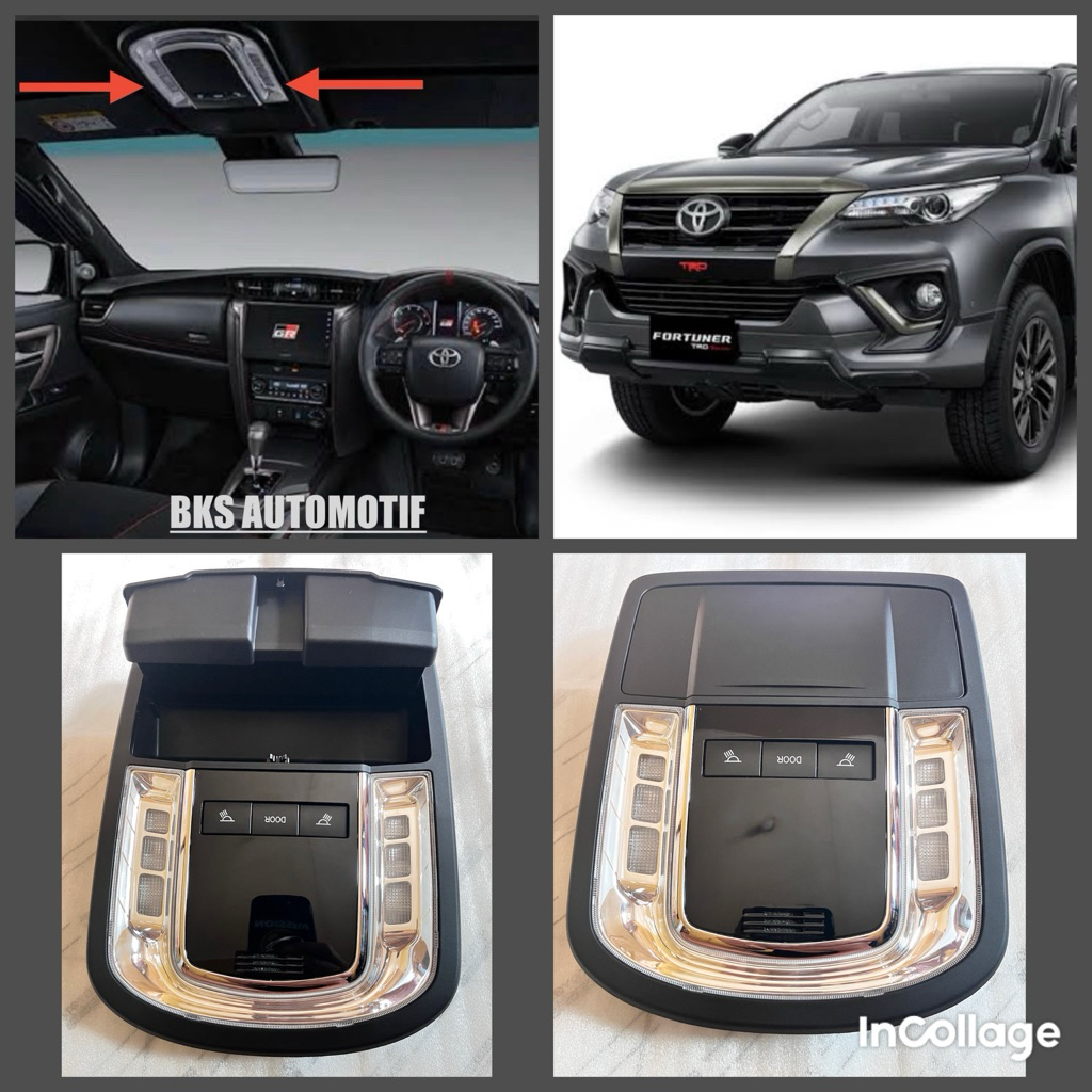 LAMPU PLATFON FORTUNER VRZ TRD WARNA HITAM ORIGINAL