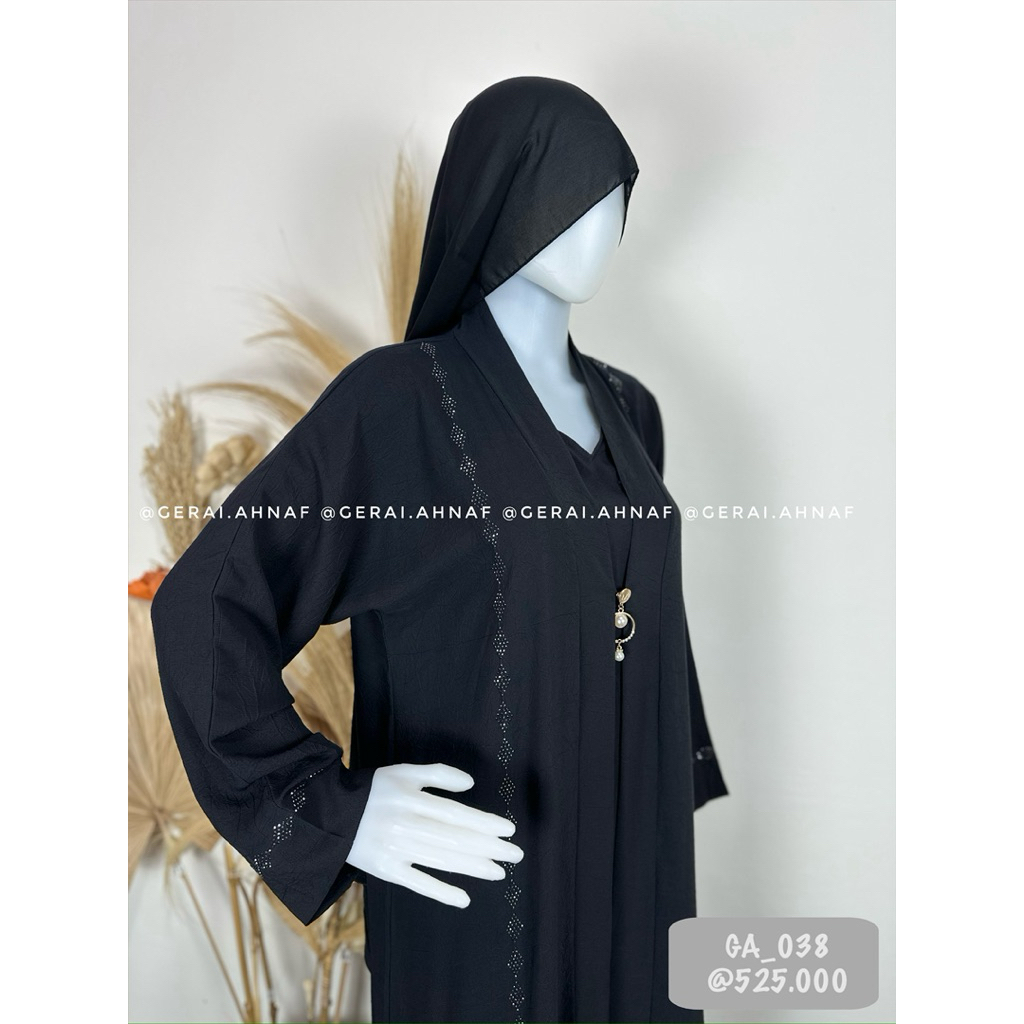 GA_038 / ABAYA ORI SAUDI / ABAYA ARAB SAUDI / ABAYA IMPORT SAUDI / ABAYA ORIGINAL / ABAYA ASLI SAUDI