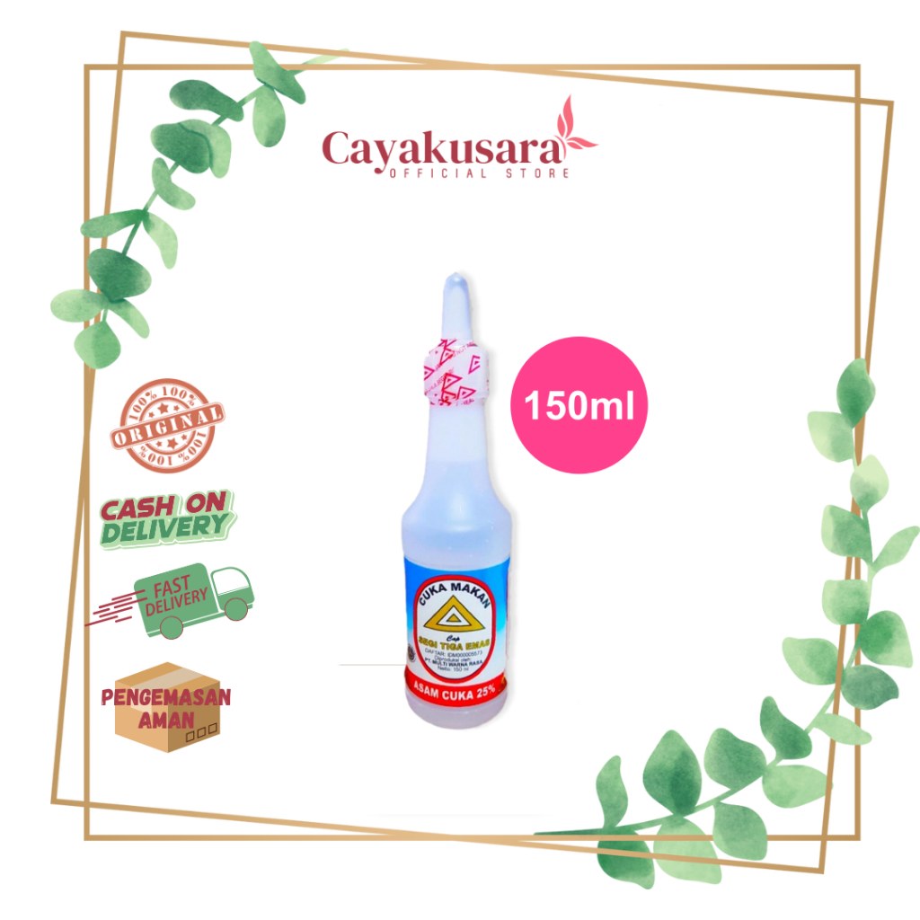 

Cuka Makan Segi Tiga Emas 150ml / Cuka Makan Segitiga Emas