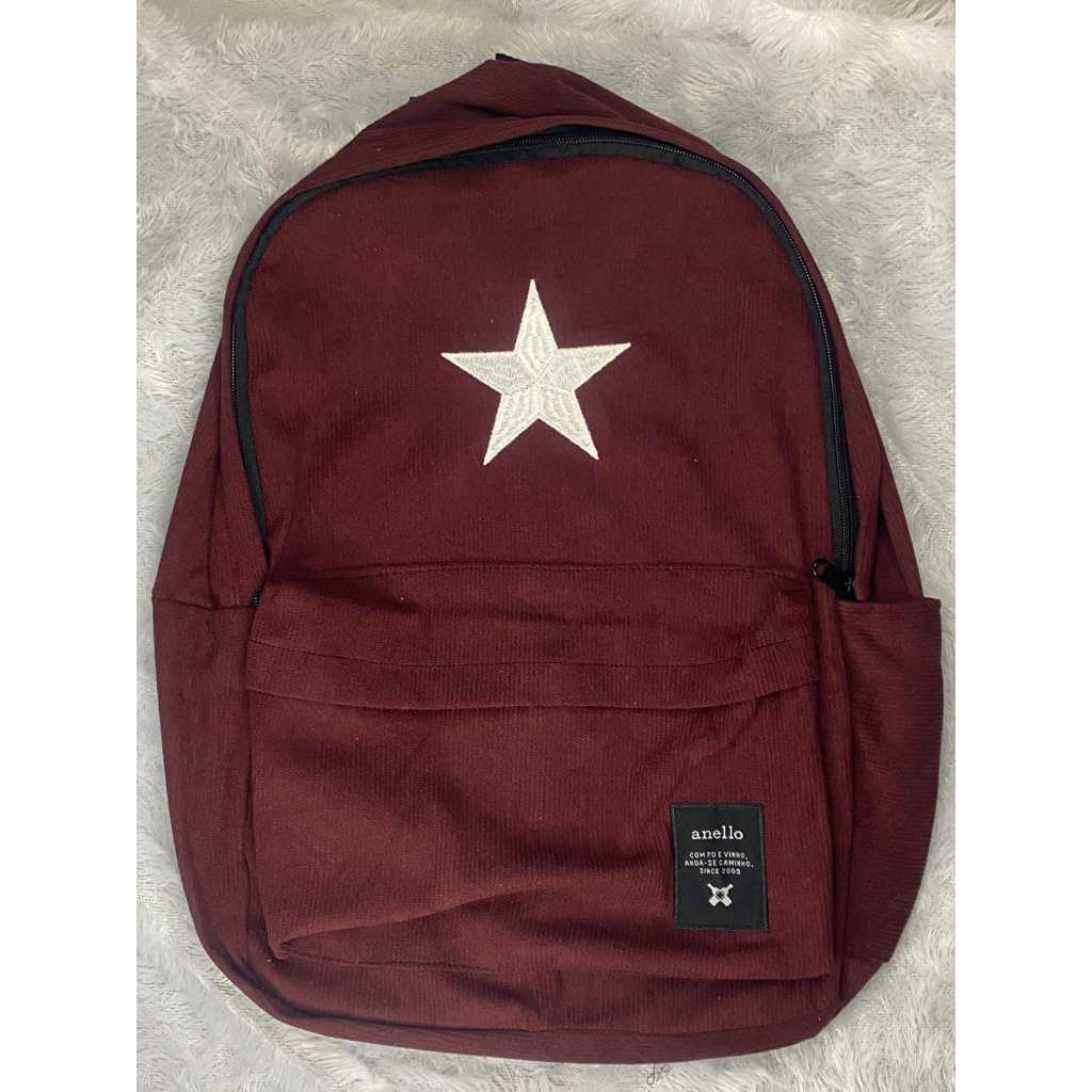 TAS RANSEL SEKOLAH STAR CORDUROY BACKPACK CORDUROY PRIA WANITA TAS LAPTOP CORDUROY