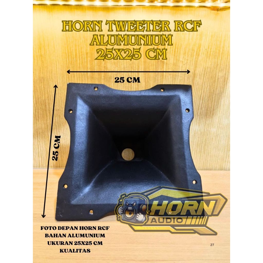Horn Corong Tweeter ukuran 25x25 cm Model Rcf Bahan Alumunium multi drat