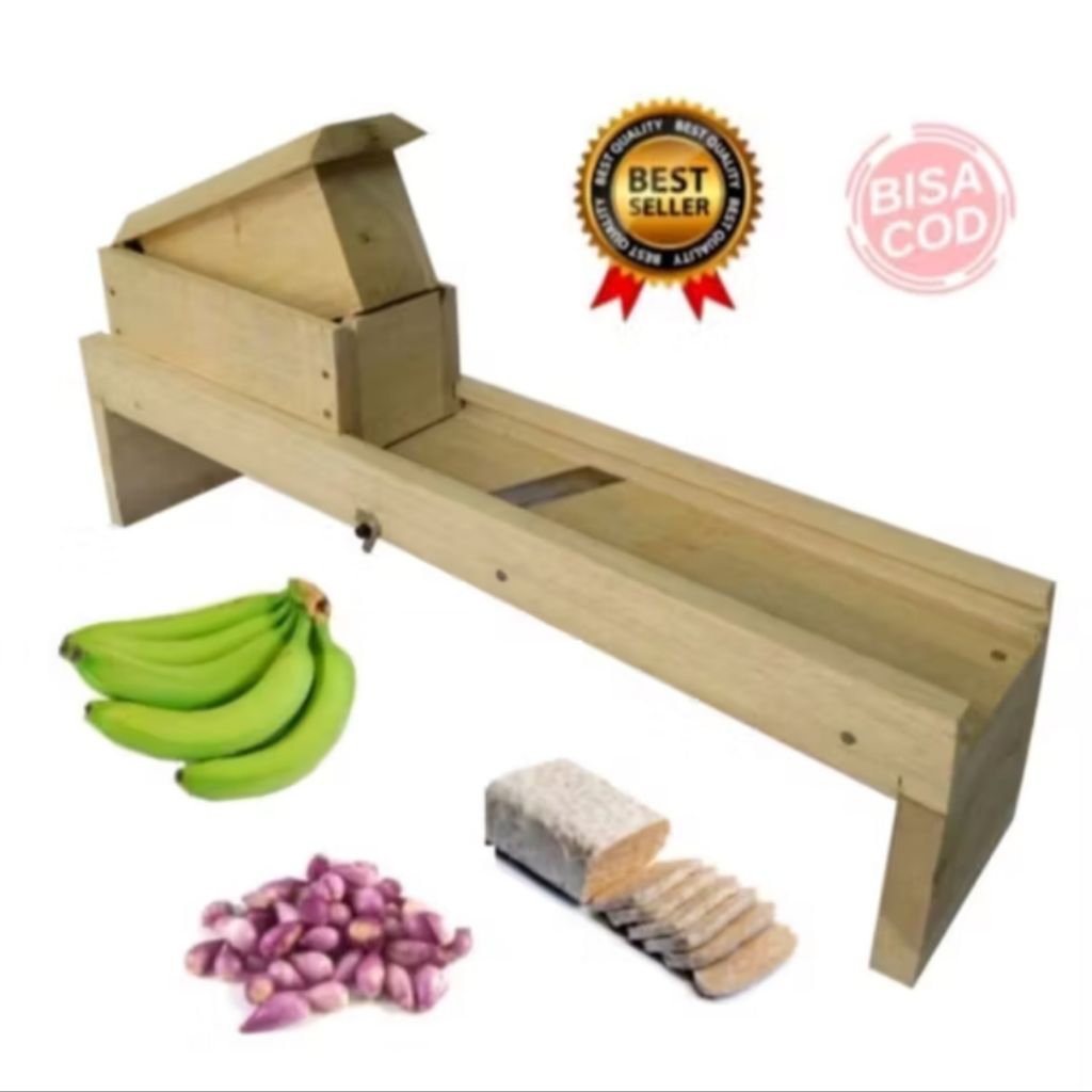 Pemotong Bawang Merah alat pengiris keripik pemotong pisang Pasah Bawang serbaguna bahan kayu jati /