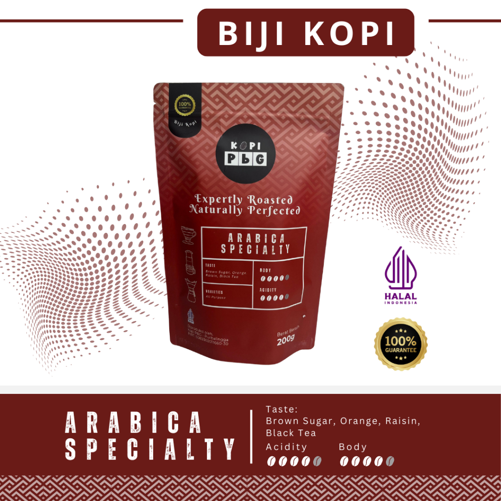

Biji Arabica Specialty Kopi PBG