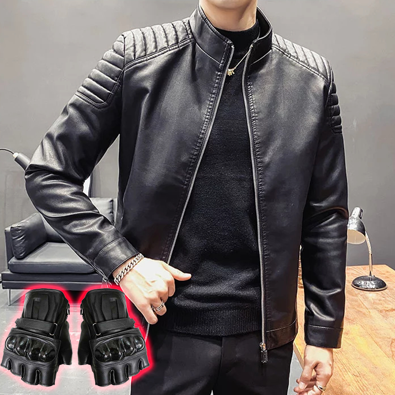 Free Style Mode Jaket Kulit Asli Cuci Gudang