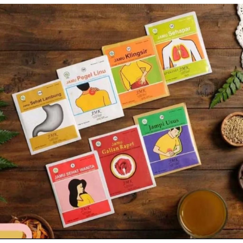 

JMK Ny Meneer Jamu Sachet 7gr (Sehat Lambung, Sehat Wanita, Galian Rapet, Pegel Linu, Jampi Usus)