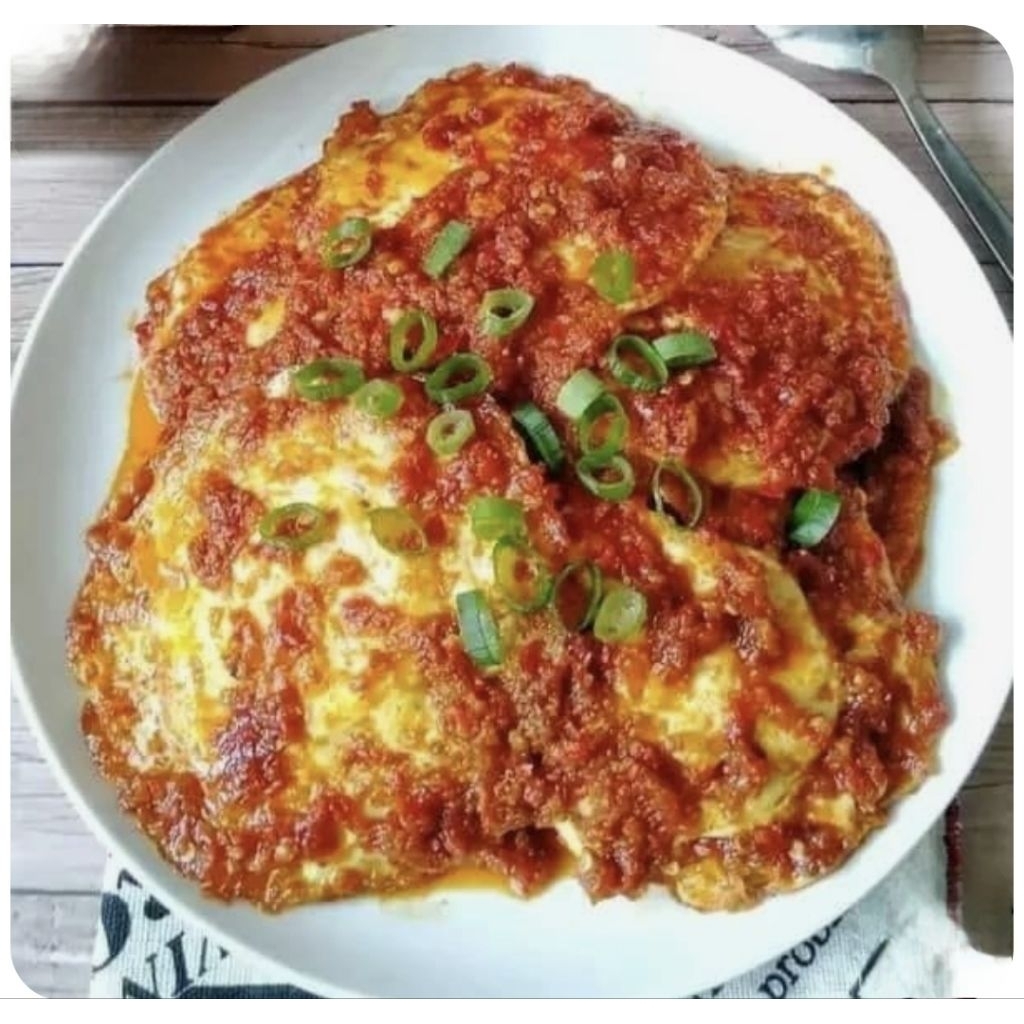 

Telor Ceplok Balado siap makan