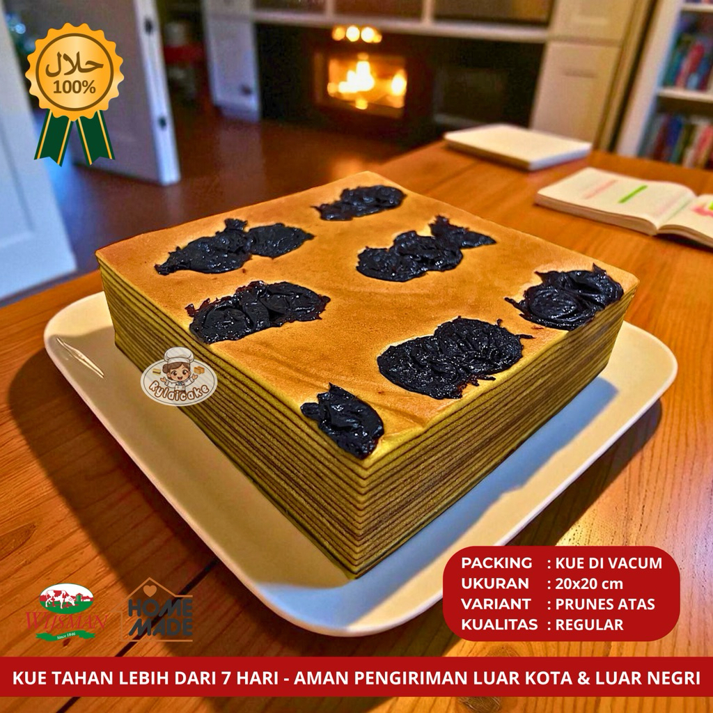 

REGULAR - KUE LAPIS LEGIT PRUNES UK. 20x20cm (TANPA WISMAN)