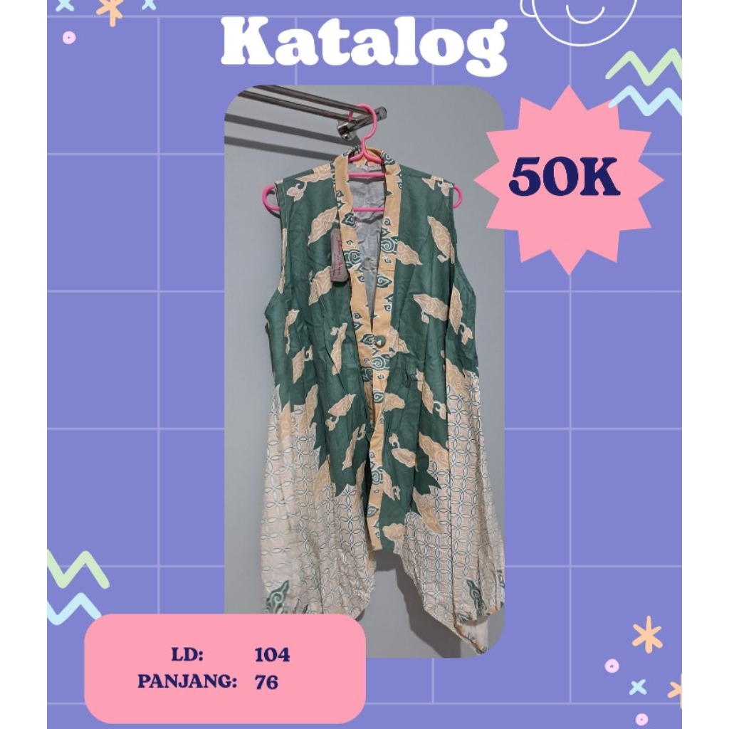 [PRELOVED] Outer / Cardigan Batik (bisa satuan atau stelan)