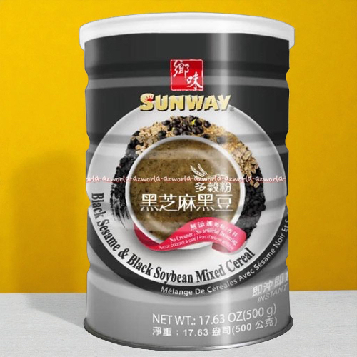 

Sunway 500gr Black Sesame & Soybean Mixed Cereal 500gram Sereal Bubuk Kedelai Soy Bean