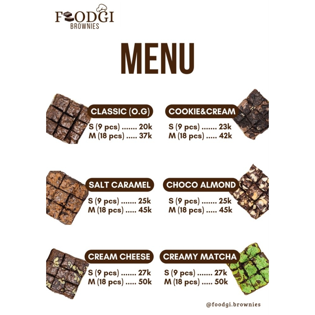 

FOODGI BROWNIES - FUDGY BROWNIES BY ANGGI A.