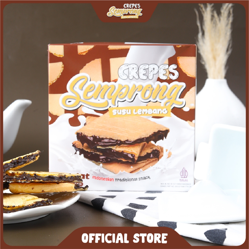 

Semprong Susu Lembang - Cokelat Susu Kue Semprong Cemilan Oleh-Oleh Bandung