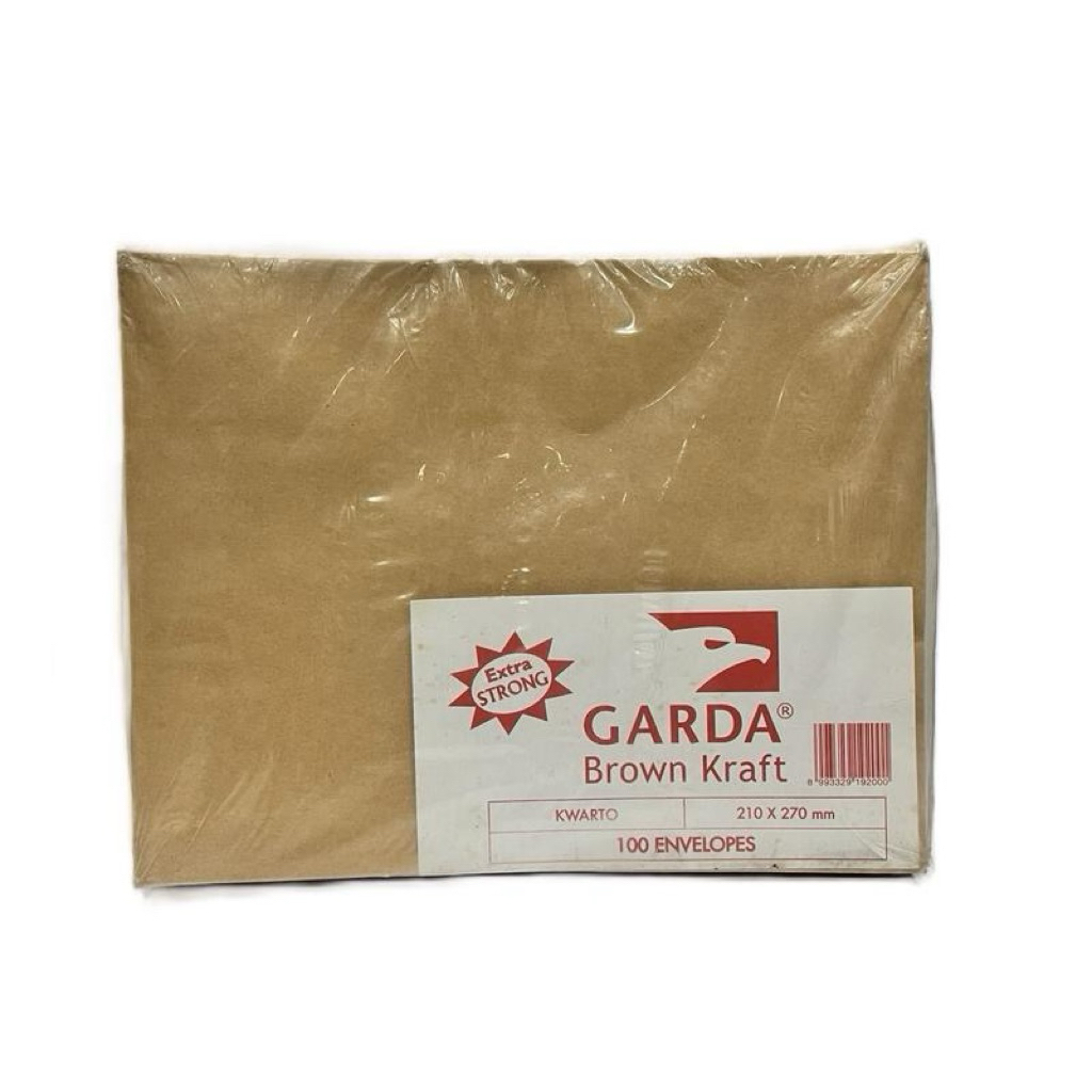 

Garda Amplop Coklat Kwarto (21x27cm) Non Seal Per Pack
