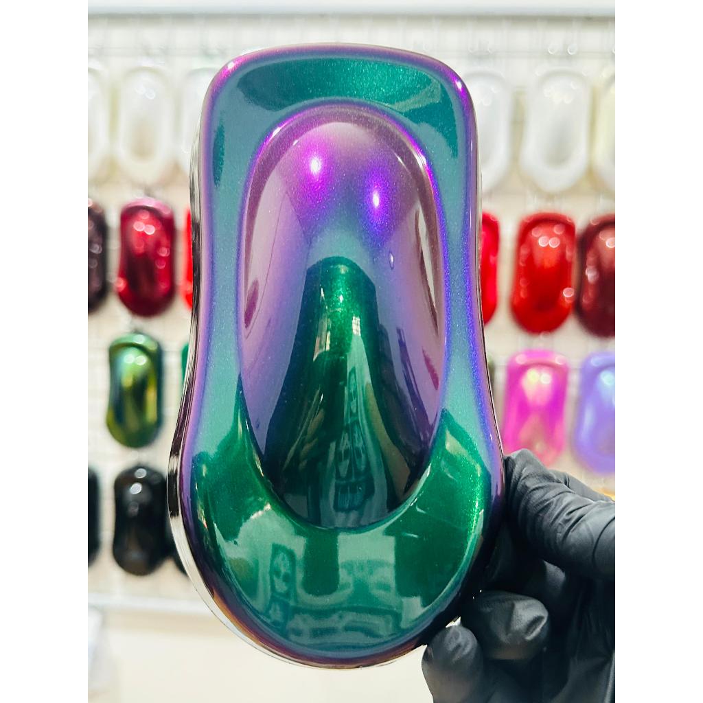 Cat Bunglon Rapicoat Chameleon Colors Effect (Green Peach)