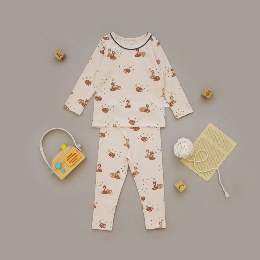 ILLY DEER SET LONG PAJAMAS BAYI/ANAK PEREMPUAN