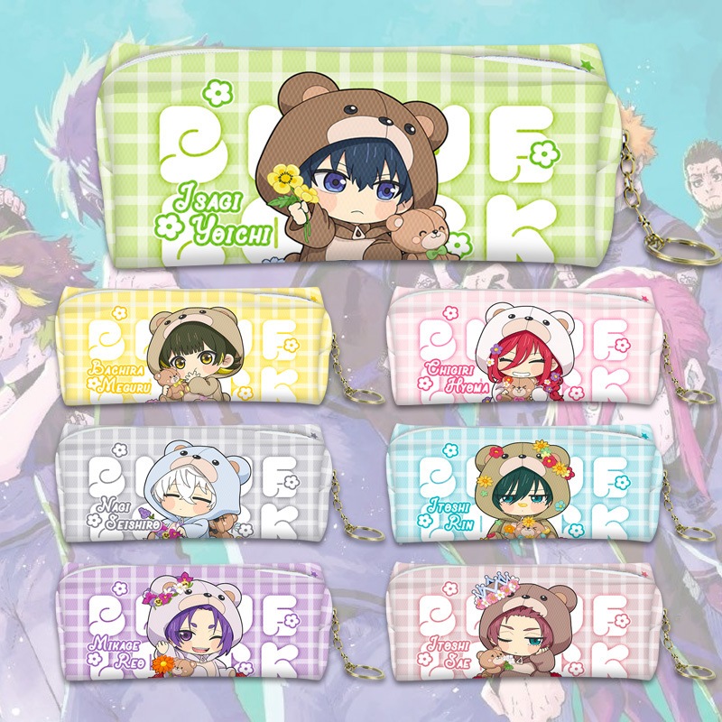 

Pensil case / tempat pensil / kotak pensil anime blue lock isagi bachira reo