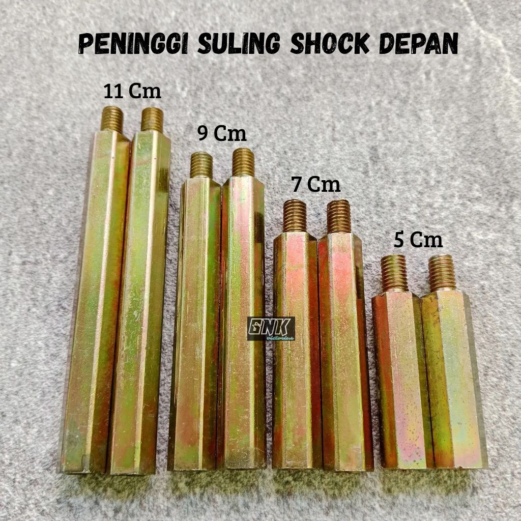 Peninggi Shock Depan Cb150r Tiger Megapro Verza 5cm 7cm 9cm 11cm Sulingan Honda