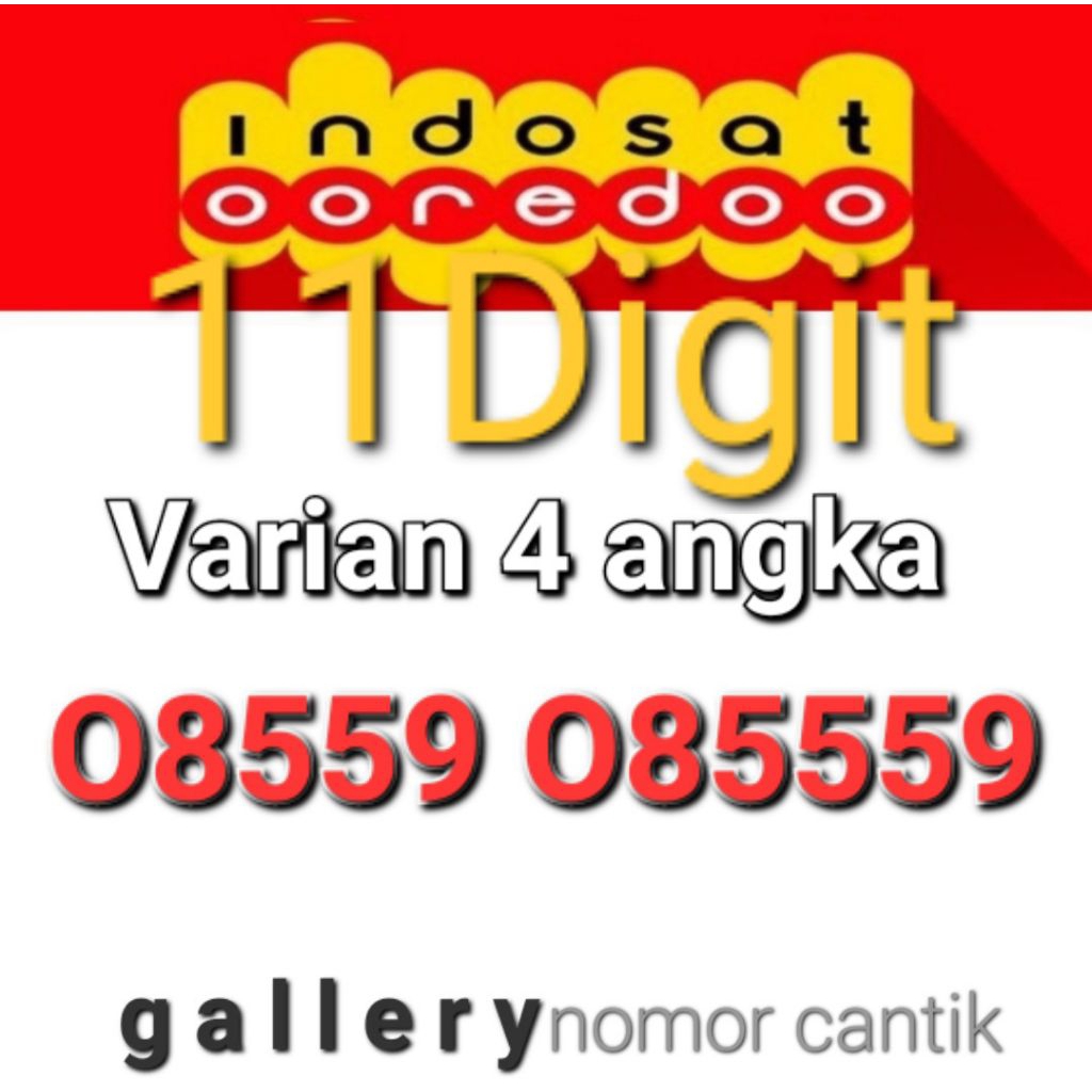 NOMOR CANTIK IM3 11DIGIT VARIAN 4ANGKA SAJA