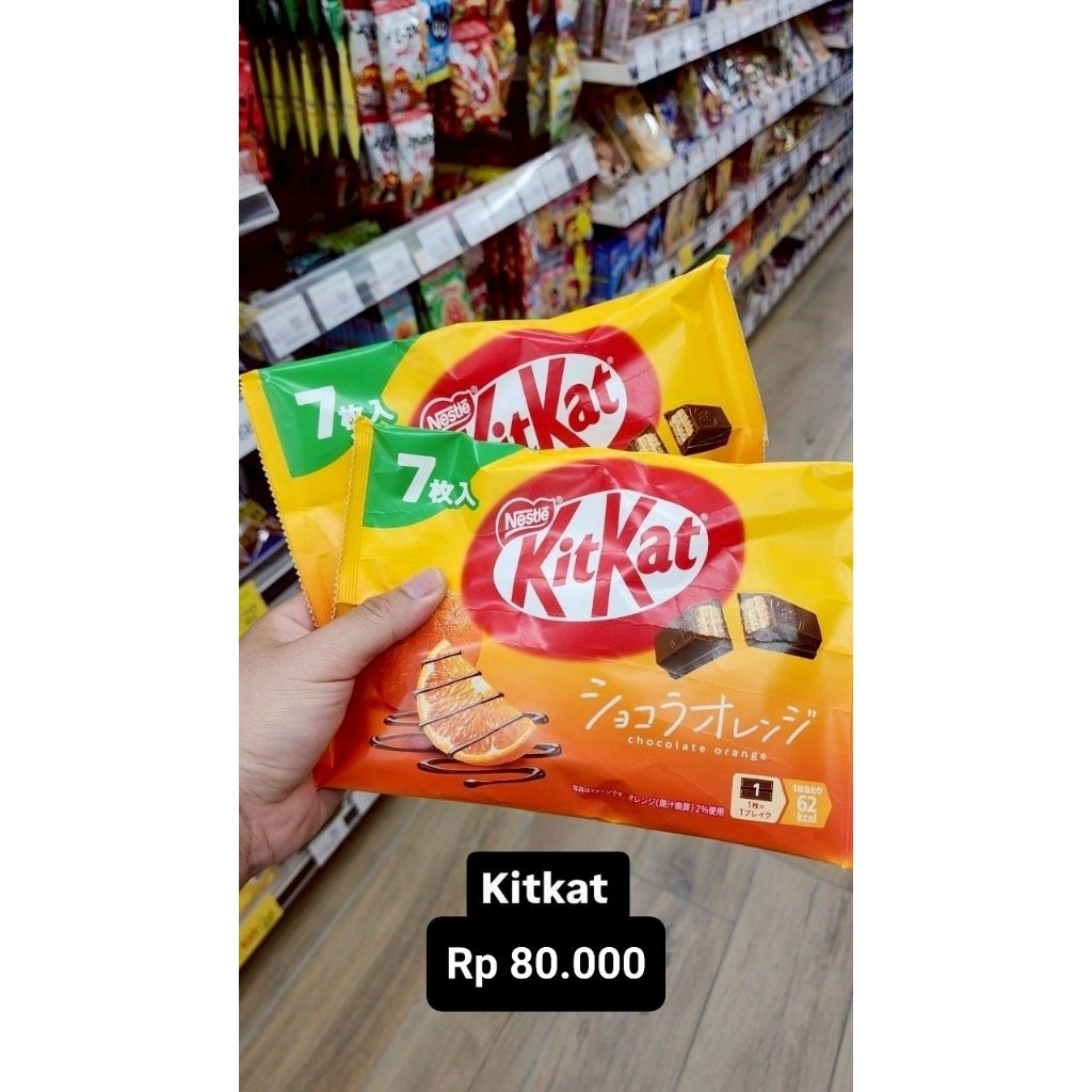 

Kit Kat Cokelat Jeruk Orange Chocolate Snack Makanan Cemilan Jajan Wafer Original Handcarry Jastip Jepang