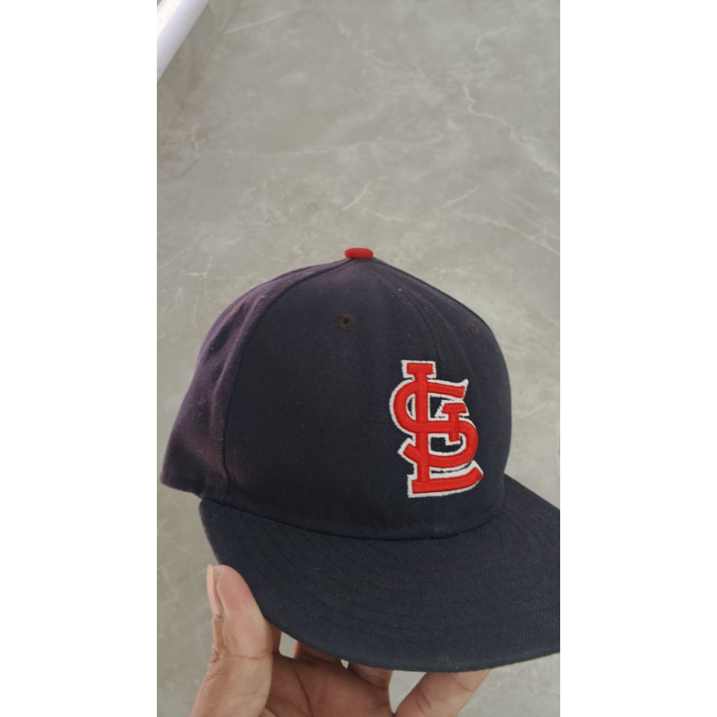 0TOPI  NEW ERA. St. LOUIS FITTED SNAPBACK BASEBALL HIPHOP VISOR DATAR TOPI RAPPER SECONDBRAND ANAK R