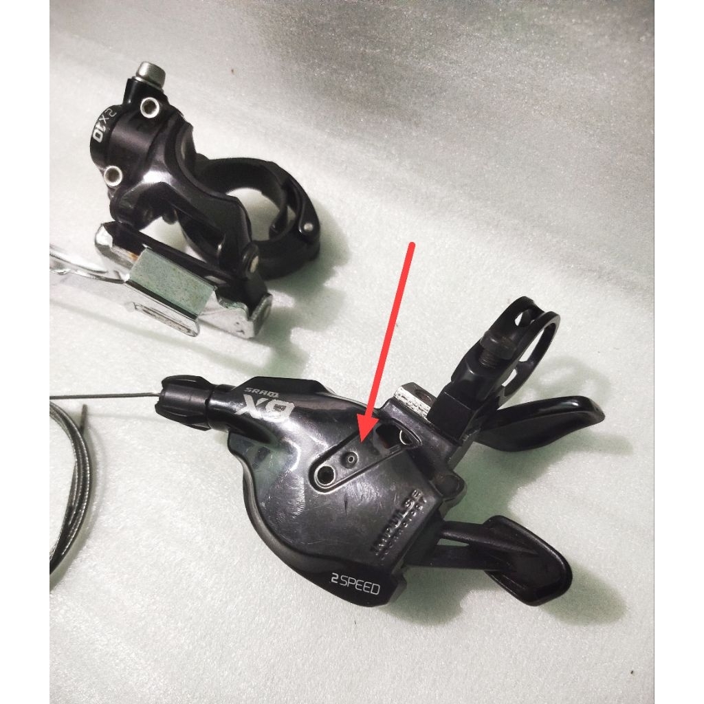 FD + Shifter Sram X9 dual 2x10 Tarikan Bawah Second