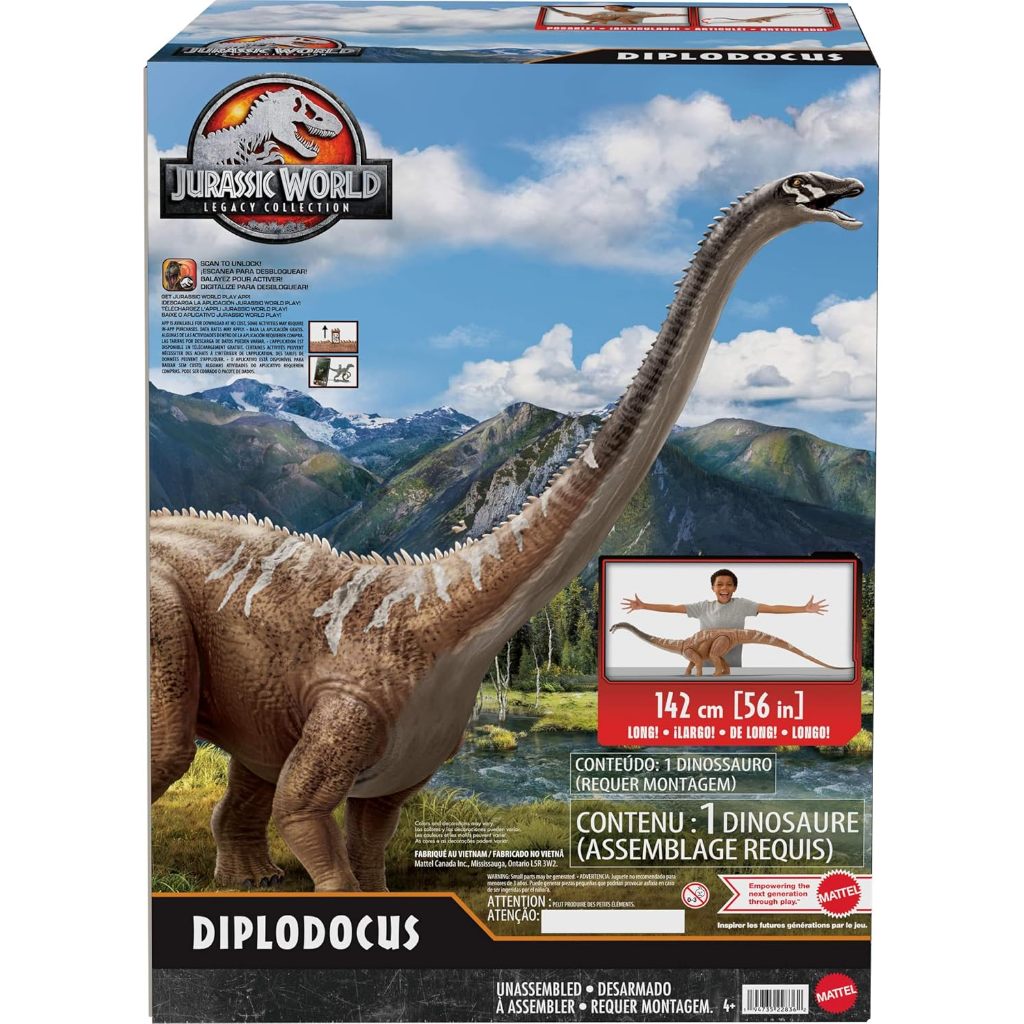 TERJAMIN ASLI MATTEL JURASSIC WORLD LEGACY COLLECTION DIPLODOCUS LARGE DINOSAUR ACTION FIGURE KODE