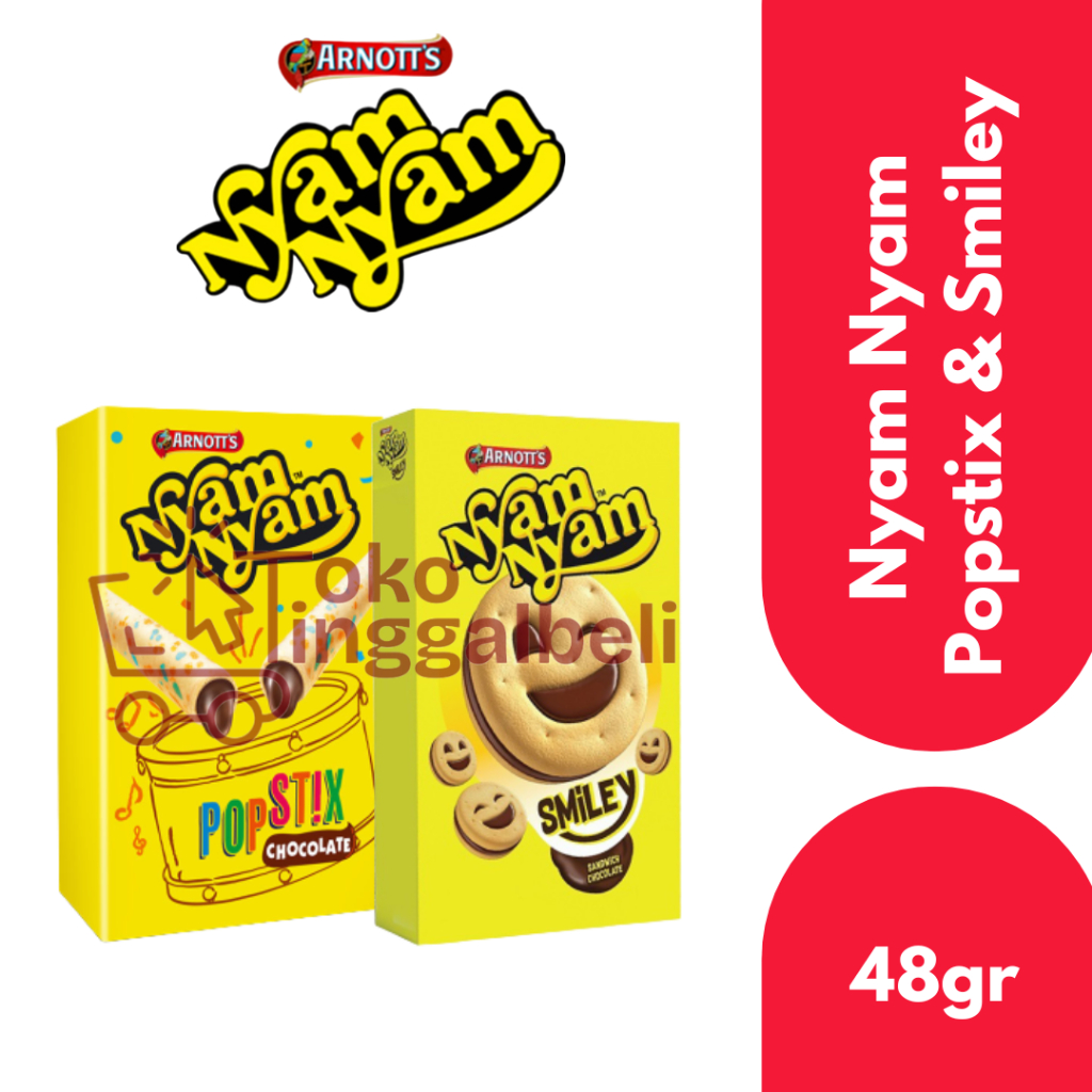 

Nyam Nyam Popstix & Smiley - 48g