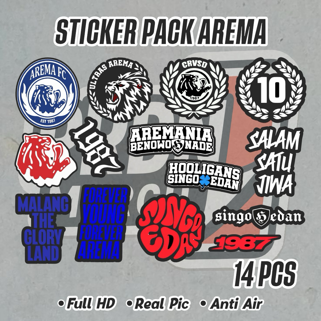 

STICKER PACK AREMA | STICKER PACK SEPAKBOLA AREMA