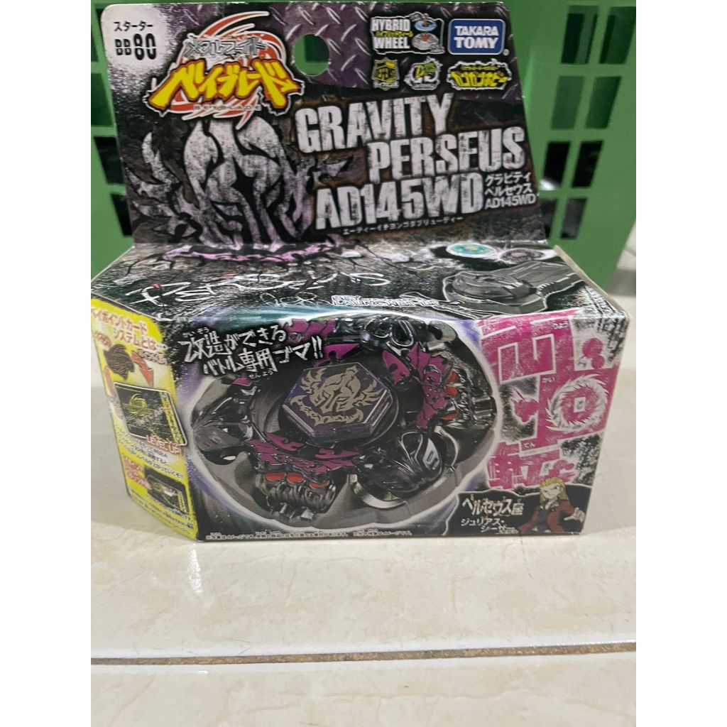 Gasing Gangsing Beyblade Metal Fight BB80 Gravity Perseus Beyblade Gravity Perseus Savior Valkyrie
