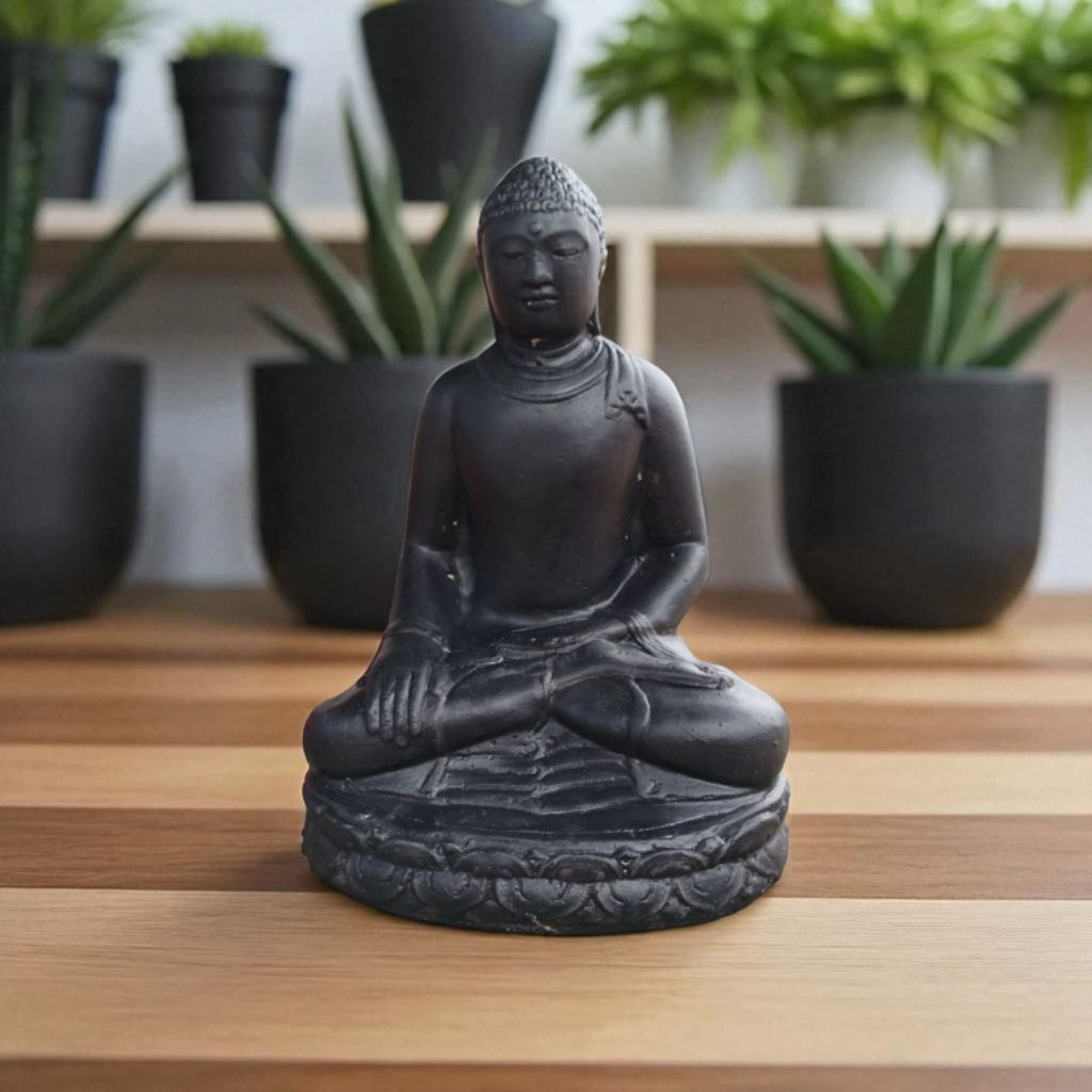 JAVA SCULPTURE | PATUNG BUDDHA DUDUK 6 MUDRA