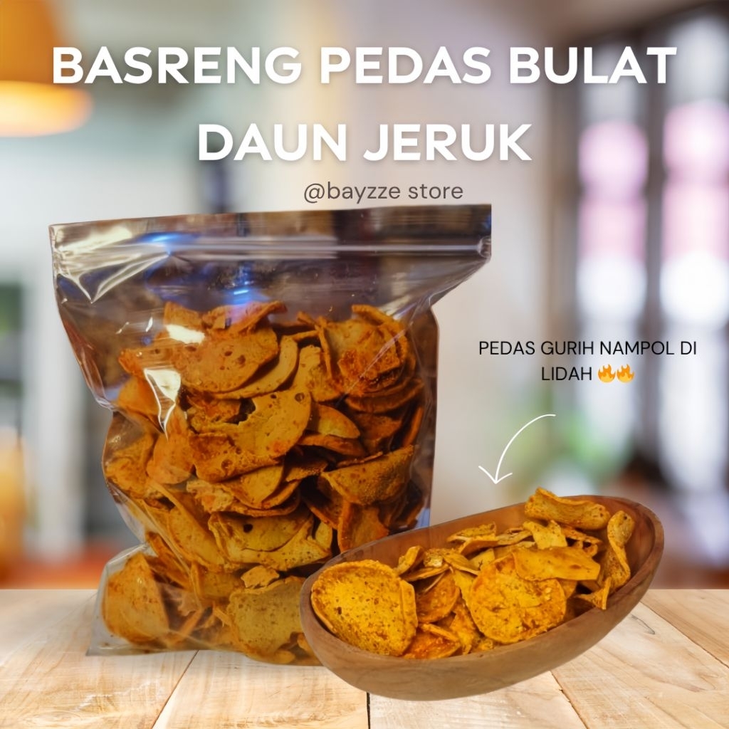 

Basreng Pedas Daun Jeruk 400gram