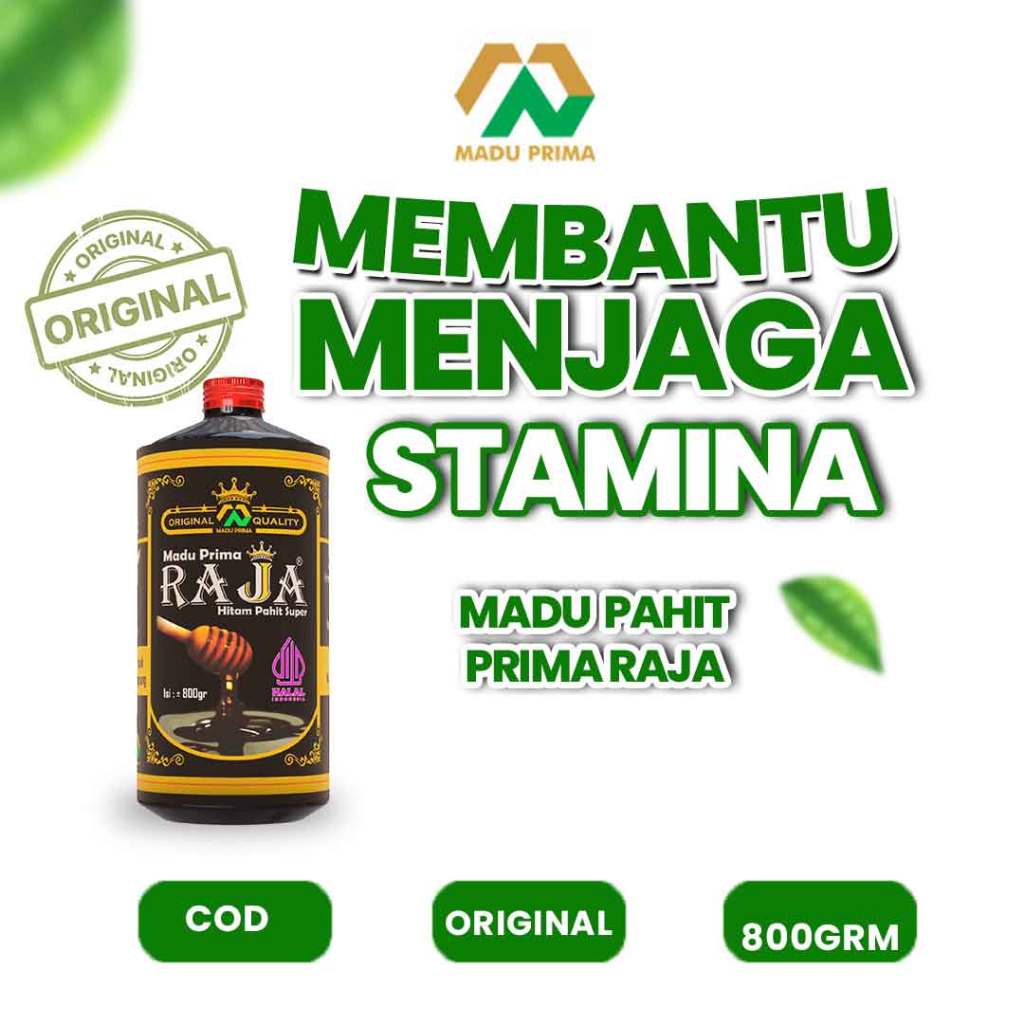 

Madu Prima Raja Hitam Pahit Super Stamina 800g