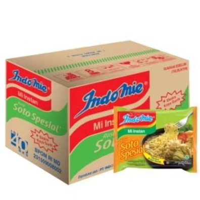 

indomie kuah soto special mie instan dus 400cs