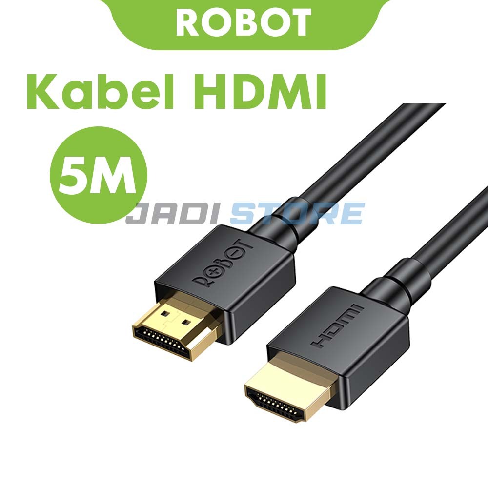 Kabel HDMI ROBOT RFH05 RFH03 RFH02 RFH01 Kabel HDMI Male to Male TV ke Set Top Box Laptop ke Proyekt