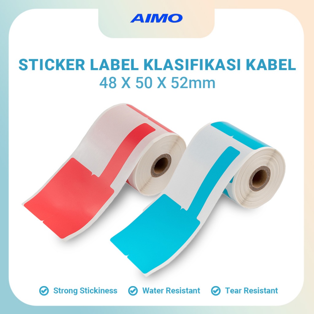 

AIMO Kertas Label Kabel untuk Menandai Klasifikasi Kawat Komunikasi Kabel Jaringan Label P-tipe Stiker Compatible with M110 M108 M200