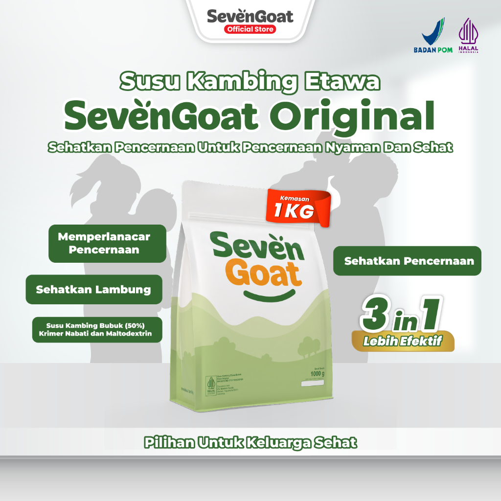 

Susu Kambing Etawa Bubuk Original1 kg - Sehatkan Pencernaan dan Lambung