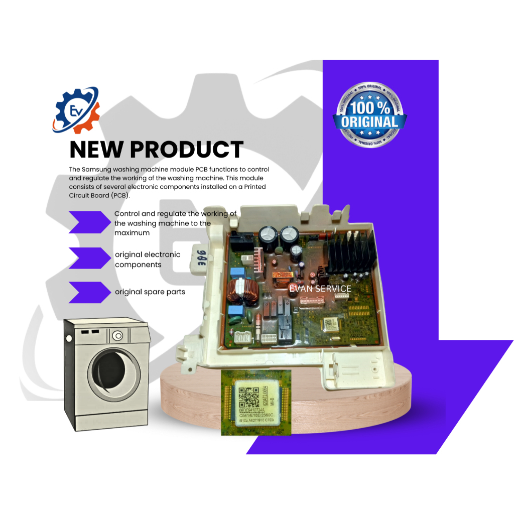 MODUL PCB MESIN CUCI SAMSUNG 8,5KG FRONT LOADING 06DC9410734A ORIGINAL